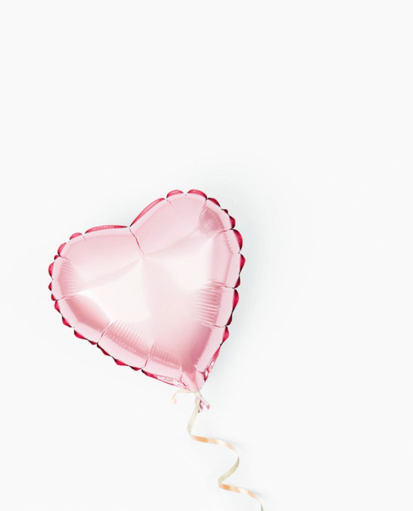 Grußkarte "Herzluftballon"  