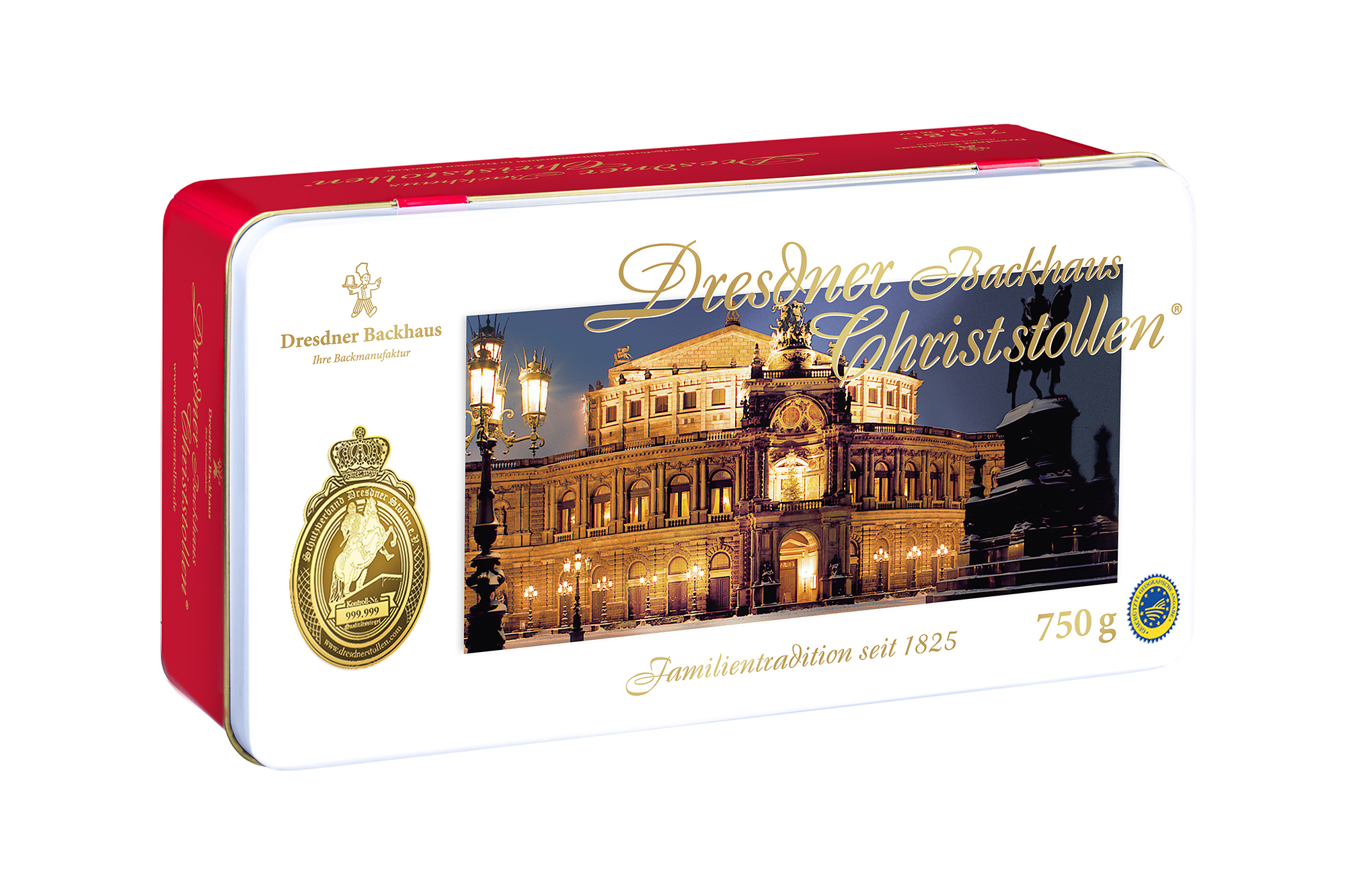 temp276 Dresdner Backhaus Christstollen® | 750g Dose Semperoper