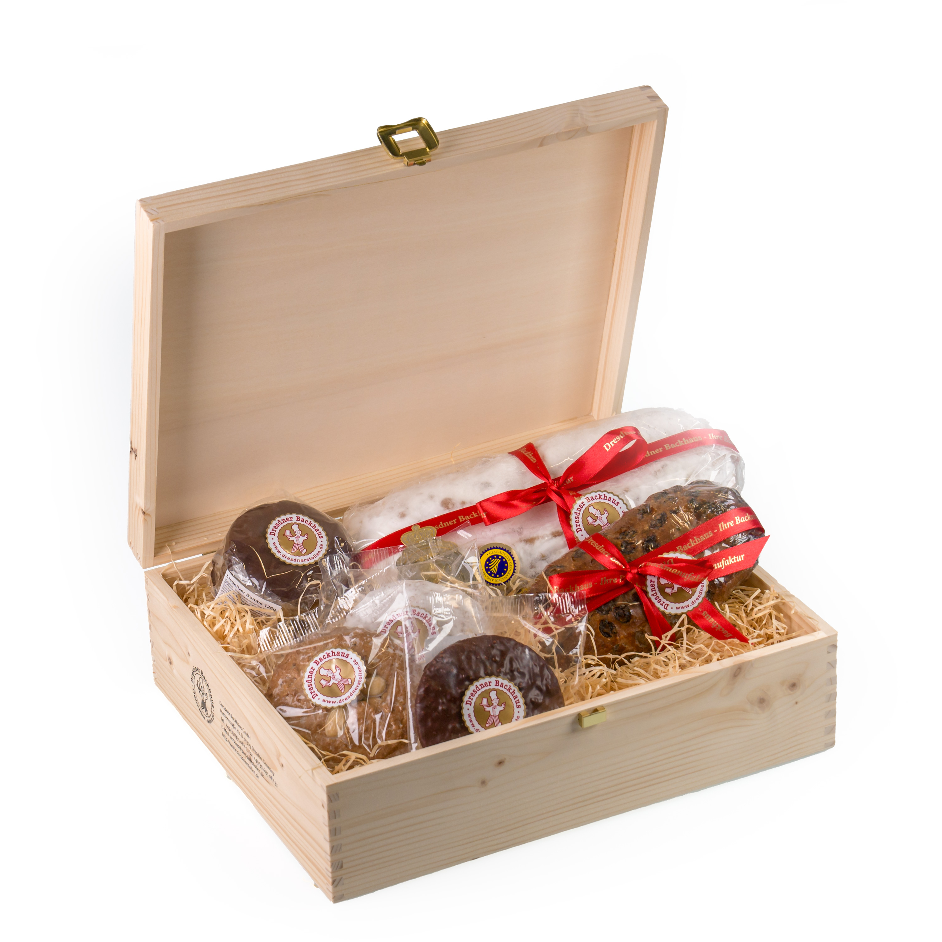Nr-4 Spezialitätentruhe Nr. 4 mit Stollen, Früchtebrot und Lebkuchen