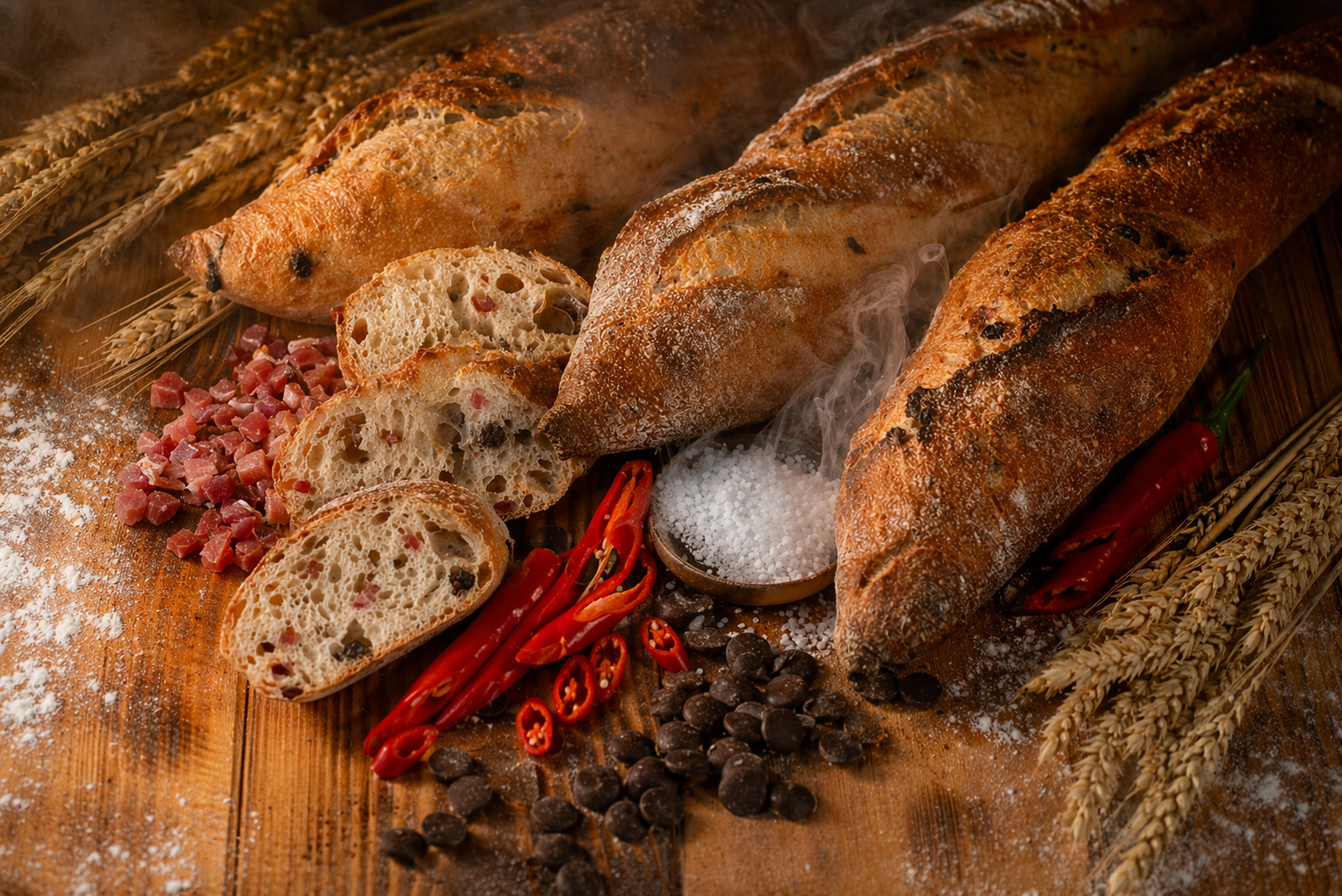 Monatsbaguette "Rauch-Speck-Schoko" | 350g (halbgebacken)