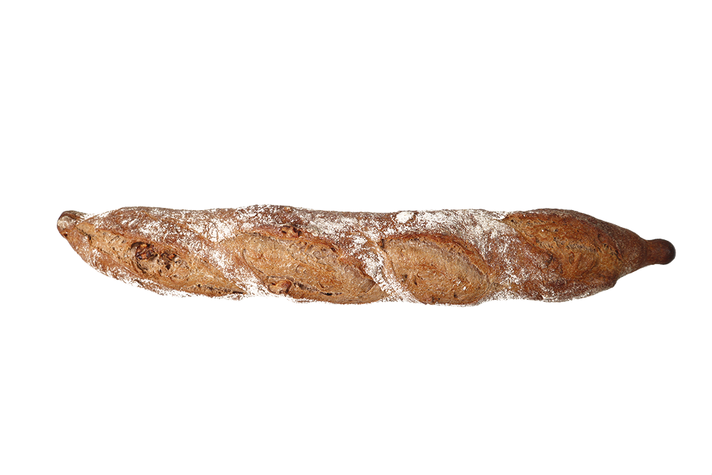 WalnussBaguette_0025 Baguette "Walnuss" | 350g (halbgebacken)