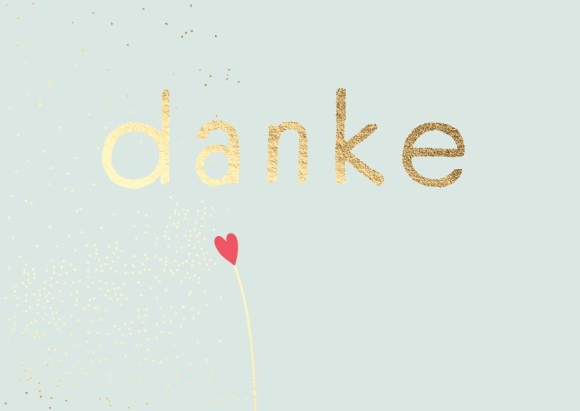 Grußkarte "Danke" 