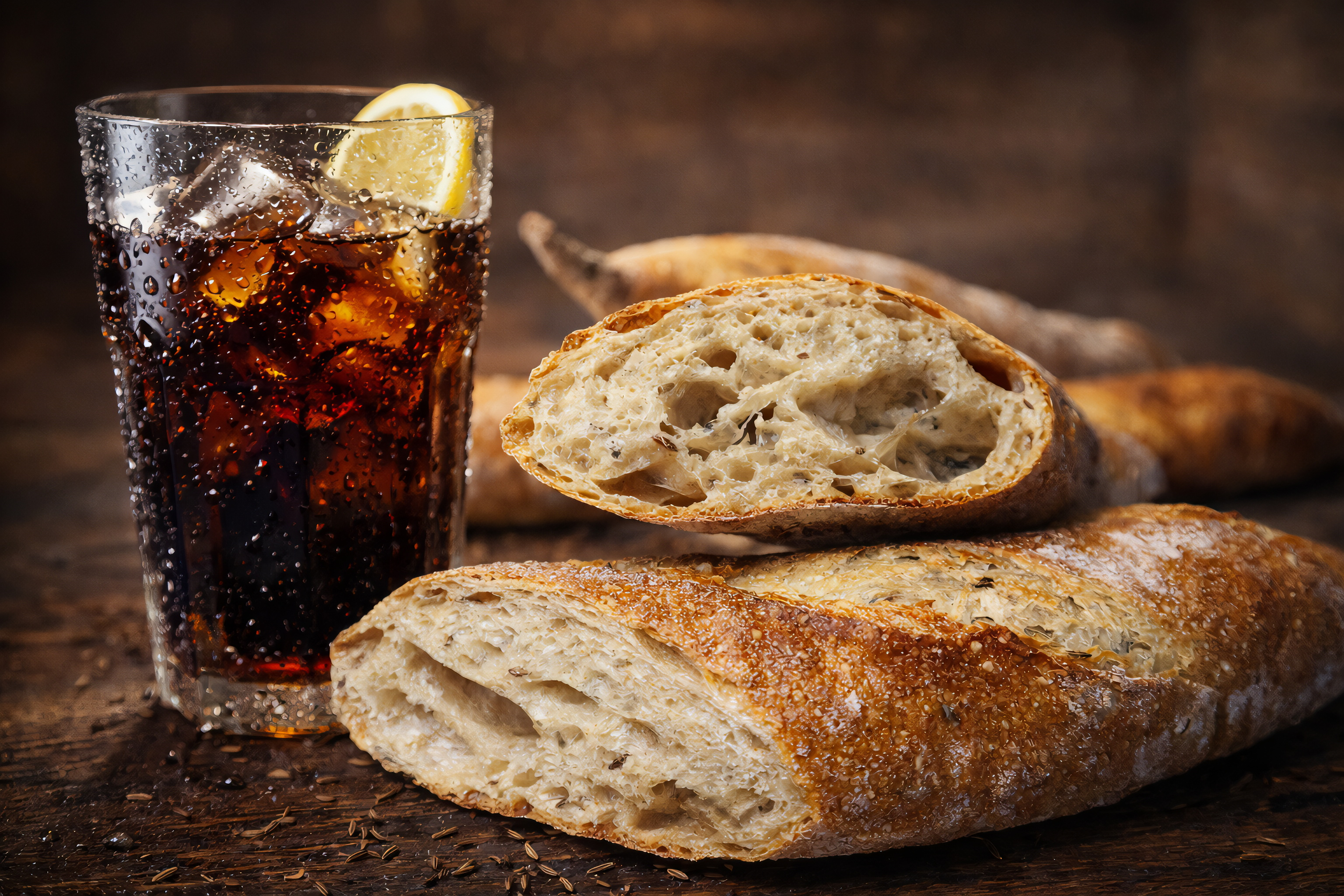 Monatsbaguette "Kümmel Cola" | 350g (halbgebacken)