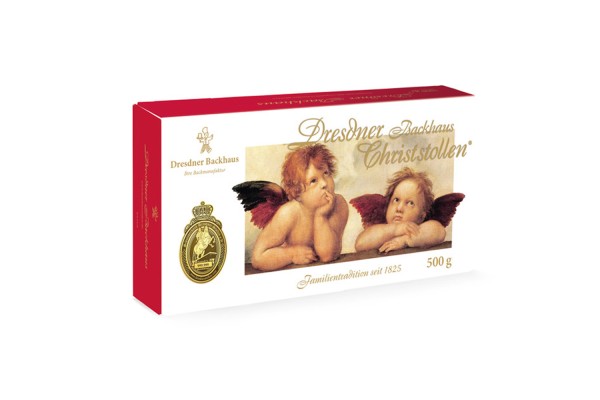 Dresdner Christstollen® | 500g Carton Box Raphael's Angels